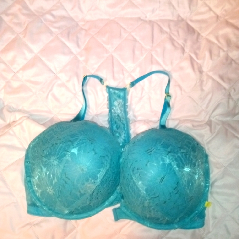Victoria's Secret bra 38 DDD teal lace